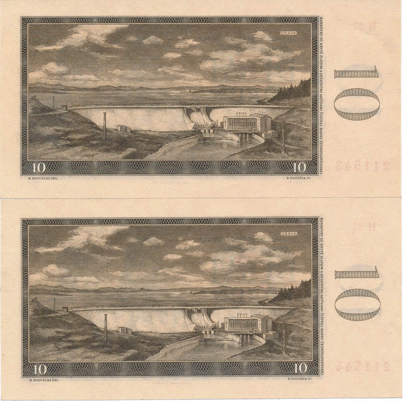 10 Kčs 1960 (2 ks) - revers