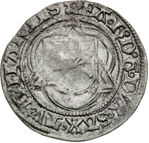 1/2 Groš (1490–1496) - avers