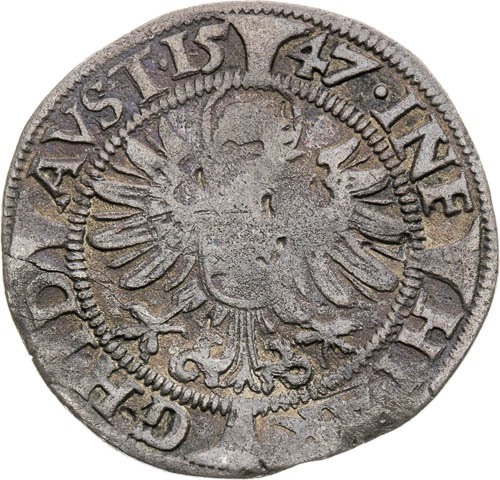 Groschen 1547 - back