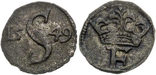 Haléř 1547, 1549 (2 ks) - revers