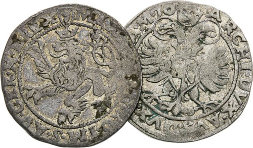 Bílý groš 1575, 1576 (2 ks) - averz