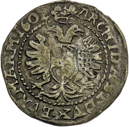 Bílý groš 1602 - revers