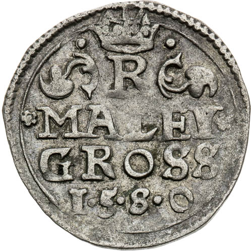 Malý groš 1580 - revers