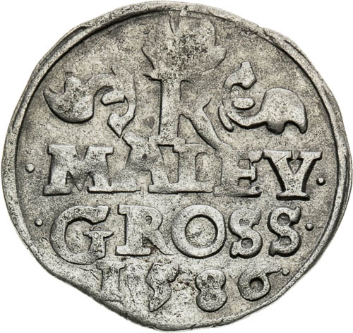 Malý groš 1586 - reverz