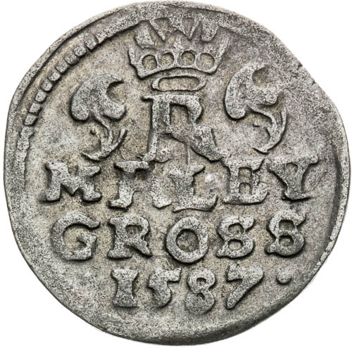 Malý groš 1587 - reverz