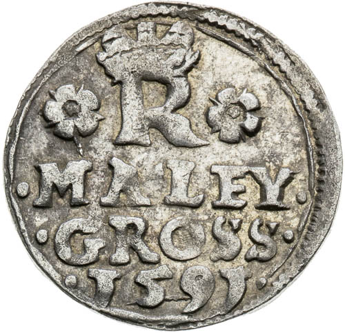Malý groš 1591 - reverz