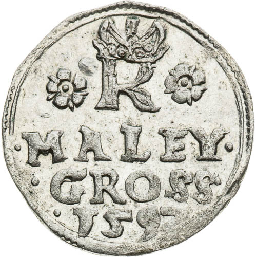 Kleingroschen 1592 - back