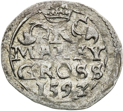 Kleingroschen 1592 - back