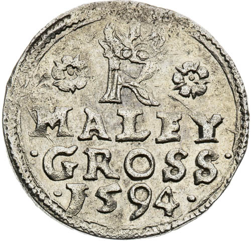 Malý groš 1594 - revers