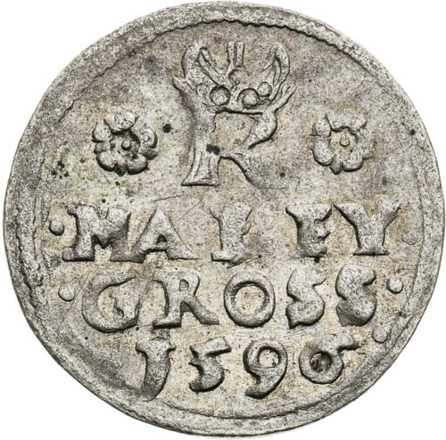 Malý groš 1596 - revers
