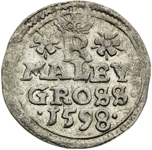 Malý groš 1598 - revers