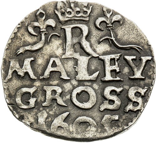 Malý groš 1605 - revers