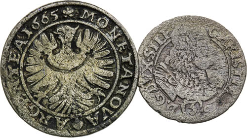 Silver coins (2 pcs) - back