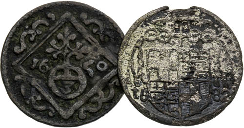 Haléř 1650, Vratislav Peníz (2 ks) - avers