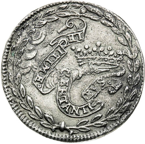 Stříbrný žeton 1619 - revers