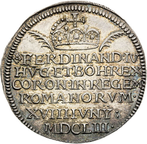 Silver Token 1653 - front