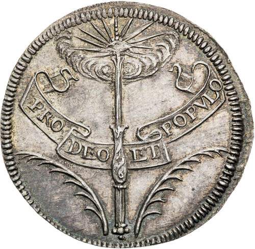 Silver Token 1653 - back