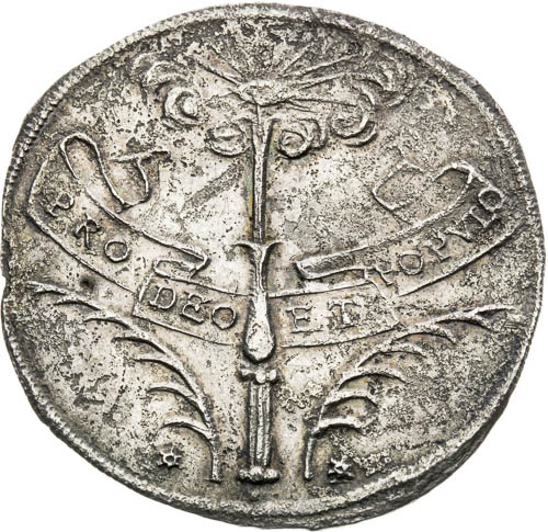 Silver Token 1653 - back