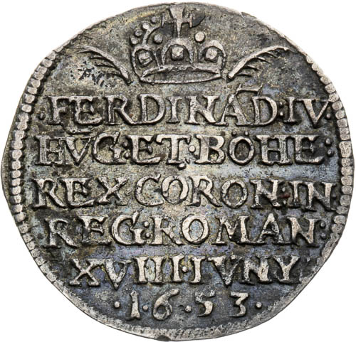 Silver Token 1653 - front