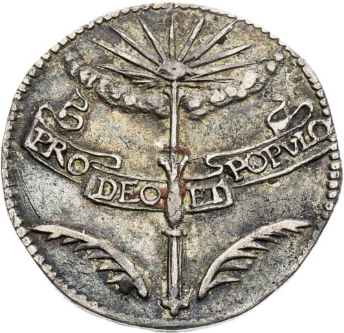 Silver Token 1653 - back