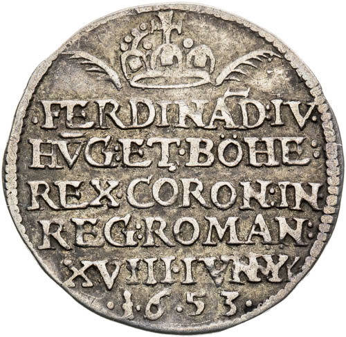 Silver Token 1653 - front
