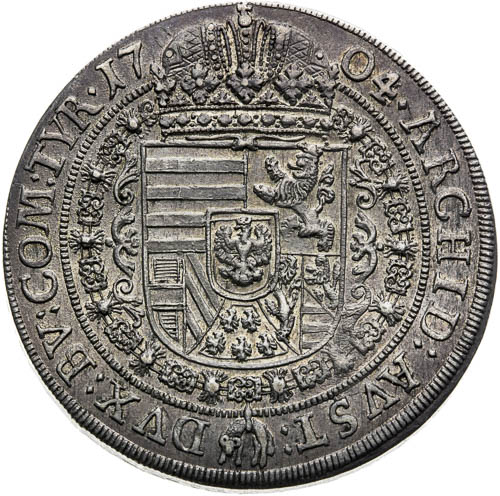 Thaler 1704 - back