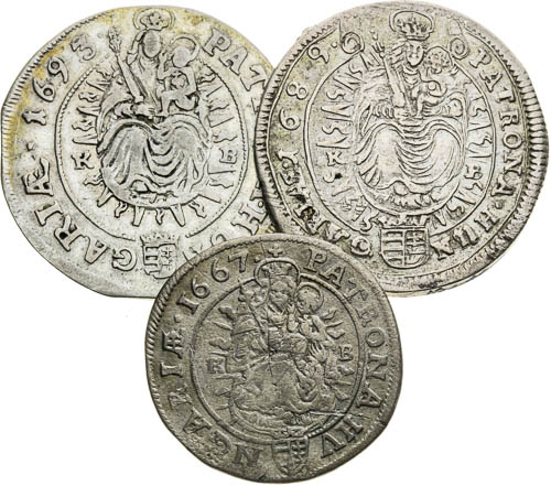 XV Kreutzer (2 pcs), VI Kreutzer (1 pcs) - back