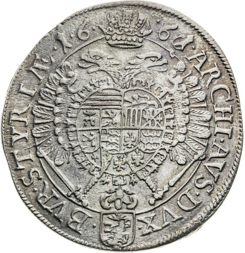 XV Kreutzer 1661 - back