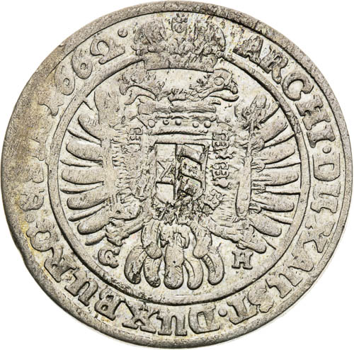 XV Krejcar 1662 - revers