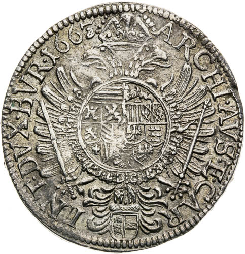 XV Kreutzer 1663 - back