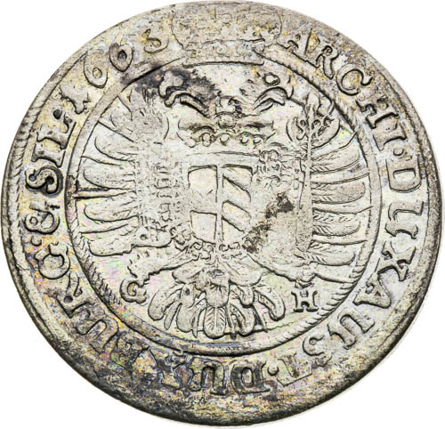 XV Kreutzer 1663 - back