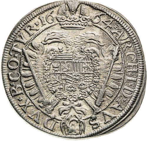 XV Krejcar 1664 - revers