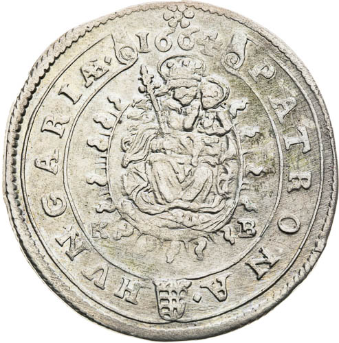 XV Krejcar 1664 - revers