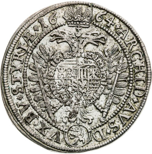 XV Krejcar 1664 - revers