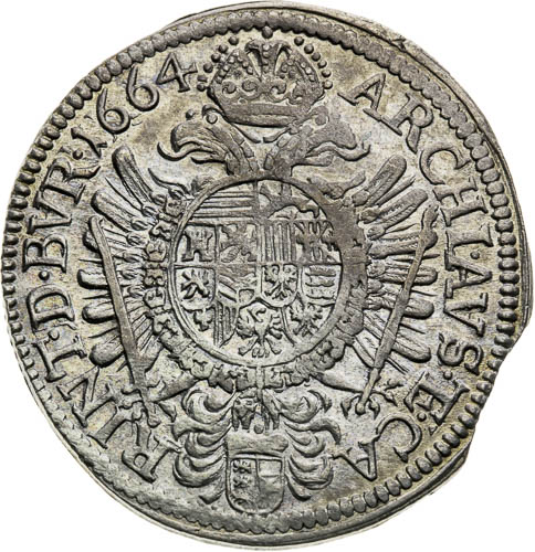 XV Krejcar 1664 - revers