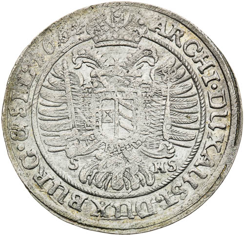XV Krejcar 1664 - revers