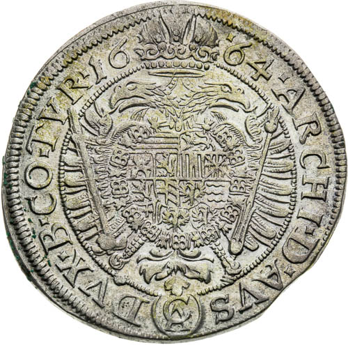 XV Krejcar 1664 - revers