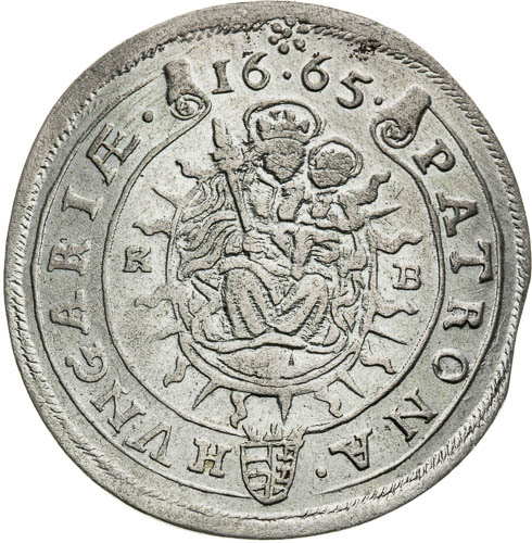 XV Krejcar 1665 - revers