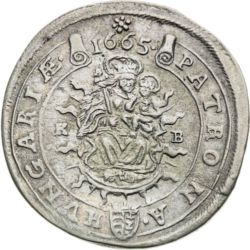 XV Krejcar 1665 - revers