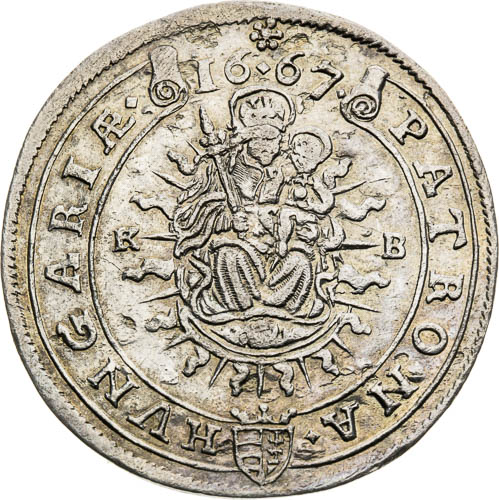 XV Krejcar 1667 - revers