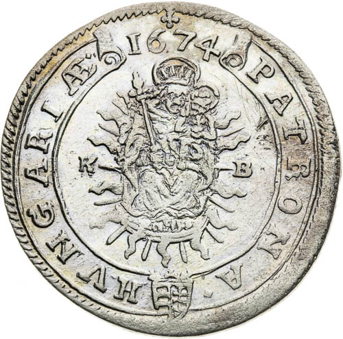 XV Krejcar 1674 - revers