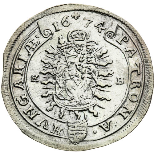 XV Krejcar 1674 - revers