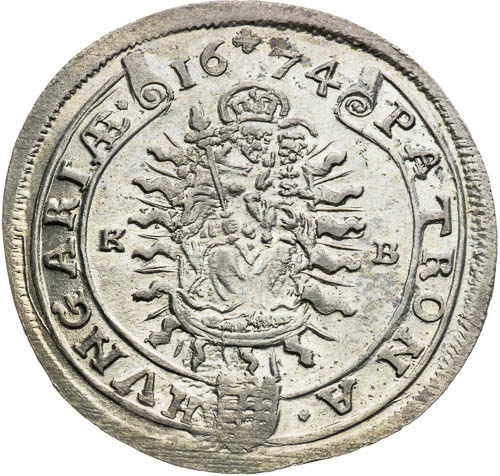 XV Krejcar 1674 - revers