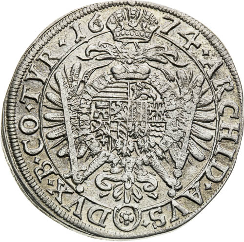 XV Krejcar 1674 - revers