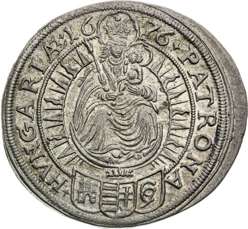 XV Krejcar 1676 - revers
