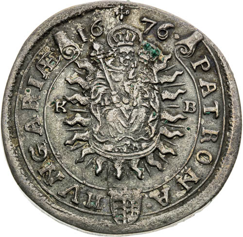 XV Kreutzer 1676 - back