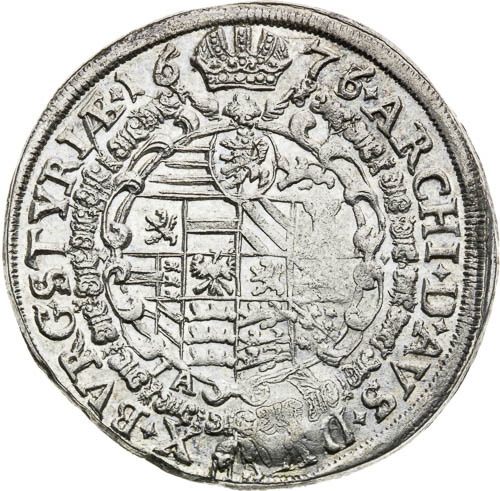 XV Kreutzer 1676 - back