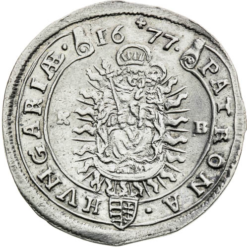 XV Kreutzer 1677 - back
