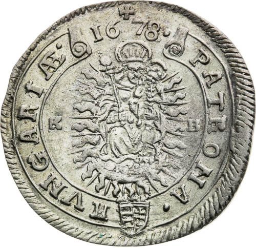 XV Kreutzer 1678 - back