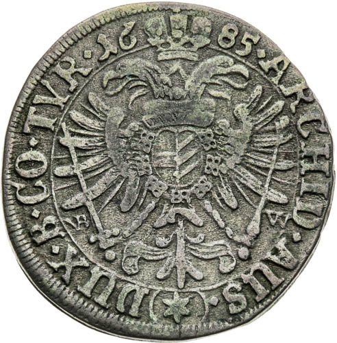 XV Kreutzer 1685 - back